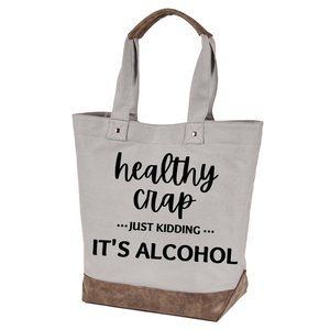 Healthy crap quality canvas tote by Authentic pigment